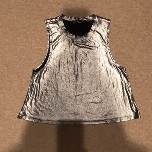 Carbon38 Sparkle Crop Tank Top